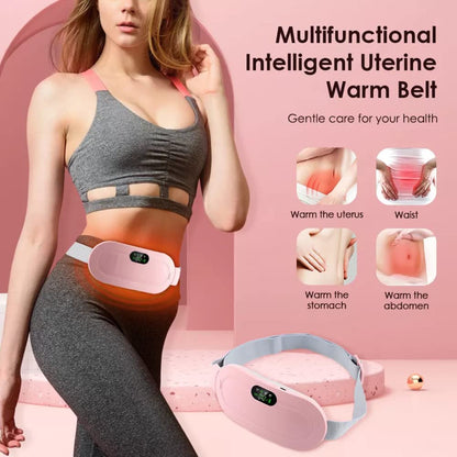 Period Cramp Relief Massager with Heating Pad for Back Pain|Belly Heating Pad